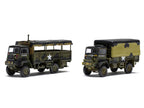 Level 2 Model Kit WWII 3-Ton General Service and Troop Trucks 1/76 Plastic Model Kit by Airfix-1