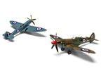 Level 2 Model Kit Supermarine Spitfire PR.XIX Fighter Aircraft with 3 Scheme Options 1/48 Plastic Model Kit by Airfix-1