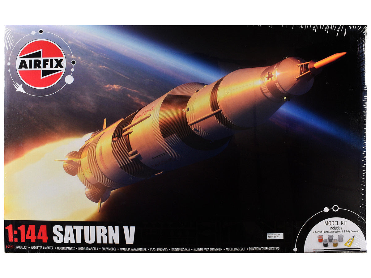 Level 3 Model Kit NASA Saturn V Rocket Gift Set 1/144 Plastic Model Kit by Airfix-0