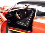 1969 Pontiac GTO Judge Carousel Red with Black Stripes and Black Vinyl Top "Mecum Auctions" "American Muscle" Series 1/18 Diecast Model Car by Auto World-2