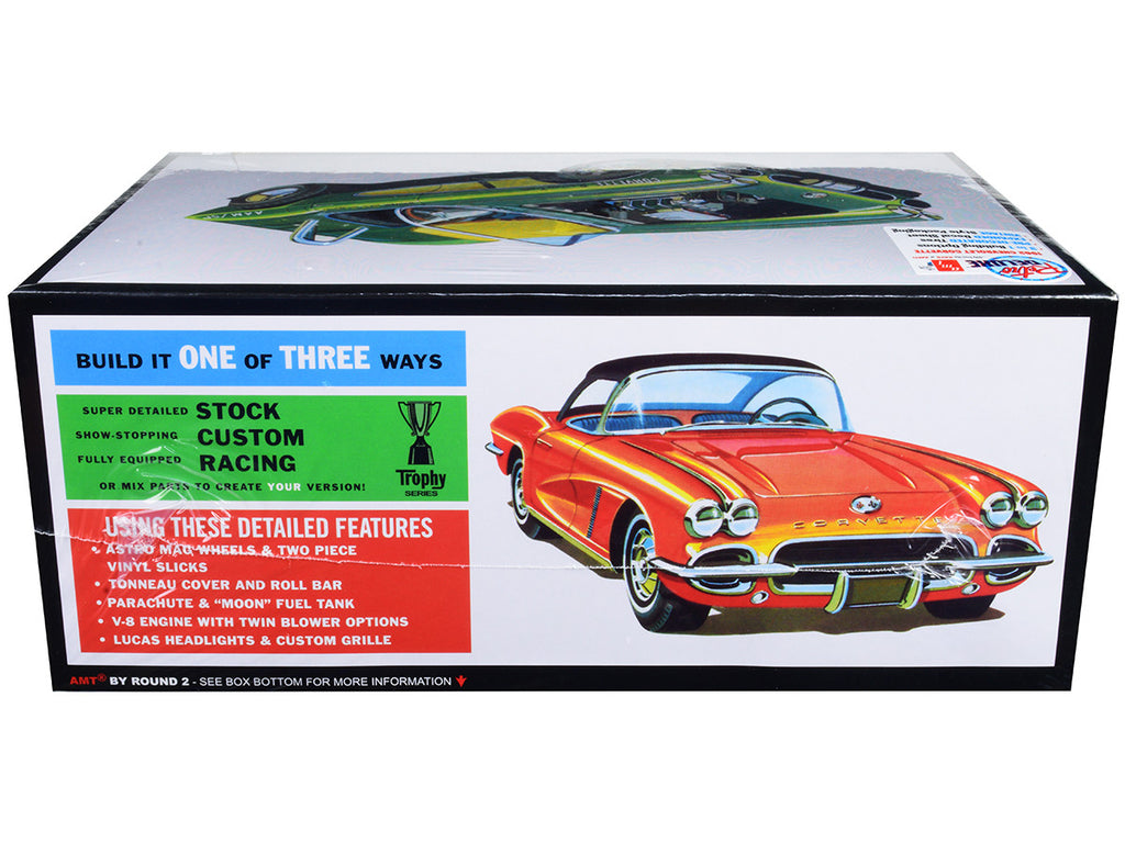 Skill 2 Model Kit 1962 Chevrolet Corvette 3 in 1 Kit 1/25 Scale Model by AMT-1