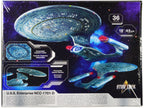Skill 2 Model Kit U.S.S. Enterprise NCC-1701-D Space Ship "Star Trek: The Next Generation" (1987-1994) TV Series 1/1400 Scale Model by AMT-3
