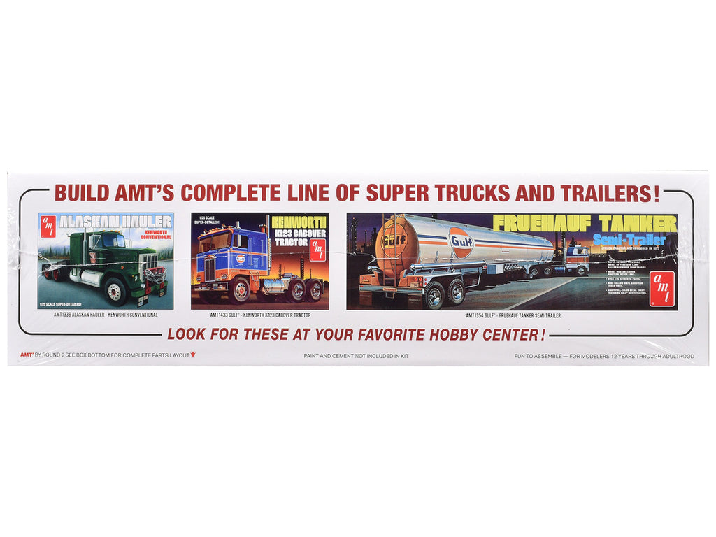 Skill 3 Model Kit Kenworth Aerodyne Cabover Truck Tractor 1/25 Scale Model by AMT-1