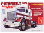 Skill 3 Model Kit Peterbilt 359 "Cross Country Hauler" 1/25 Scale Model by AMT-0