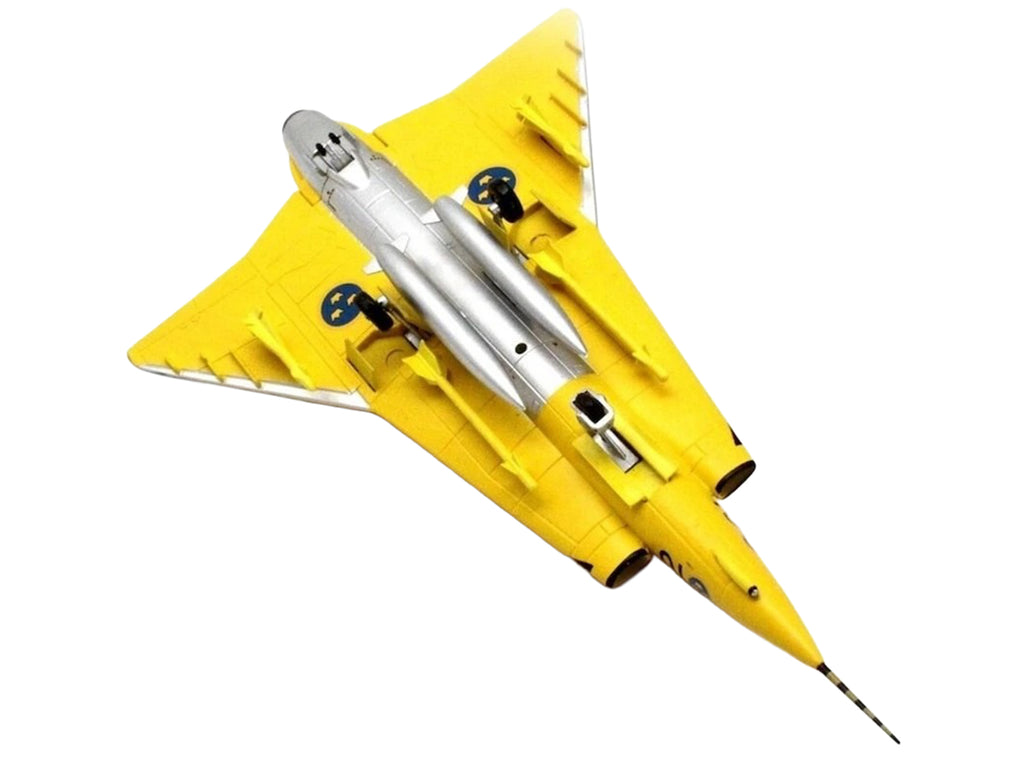 Saab J35J Draken Fighter Aircraft "43-10 3 "Johan Gul" Squadron 10 Wing Final Flight Livery" (1997) Swedish Air Force 1/72 Diecast Model Airplane by Aviation 72