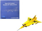 Saab J35J Draken Fighter Aircraft "43-10 3 "Johan Gul" Squadron 10 Wing Final Flight Livery" (1997) Swedish Air Force 1/72 Diecast Model Airplane by Aviation 72