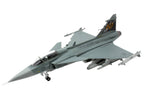 Saab JAS 39A Gripen Fighter Aircraft "17 Wing 60th Anniversary Livery Ronneby Air Show" (2004) Swedish Air Force 1/72 Diecast Model Airplane by Aviation 72-1