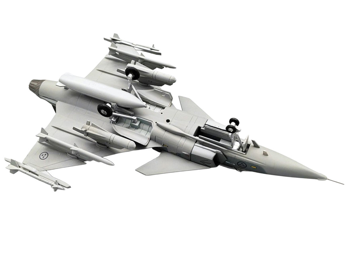 Saab JAS 39A Gripen Fighter Aircraft "17 Wing 60th Anniversary Livery Ronneby Air Show" (2004) Swedish Air Force 1/72 Diecast Model Airplane by Aviation 72-4