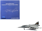 Saab JAS 39A Gripen Fighter Aircraft "17 Wing 60th Anniversary Livery Ronneby Air Show" (2004) Swedish Air Force 1/72 Diecast Model Airplane by Aviation 72-0