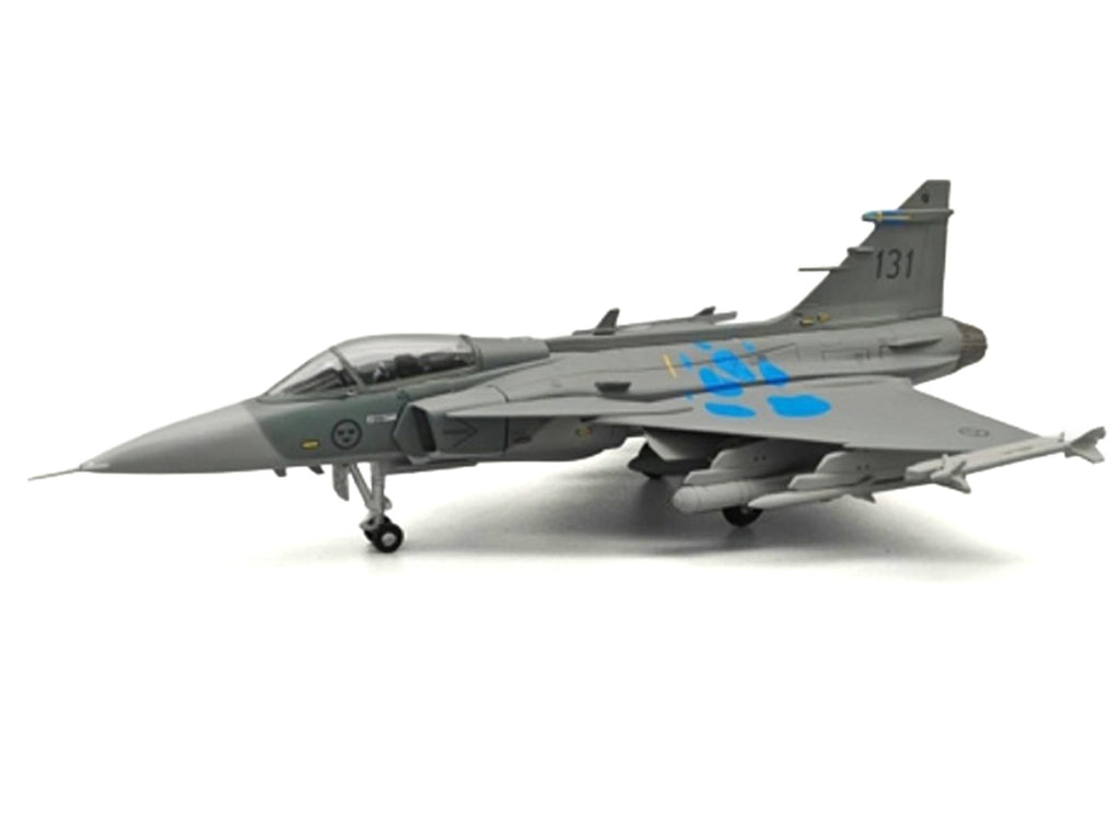 Saab JAS 39A Gripen Fighter Aircraft "131 F 7 Wing Cat’s Paw Livery Satenas Air Base" (2006) Swedish Air Force 1/72 Diecast Model Airplane by Aviation 72