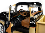 1957 Chevrolet 3100 Stepside Pickup Truck Black and Tan with Graphics "Leinenkugle's Beer The Pride of Chippewa Falls" 1/18 Diecast Model by Auto World-3
