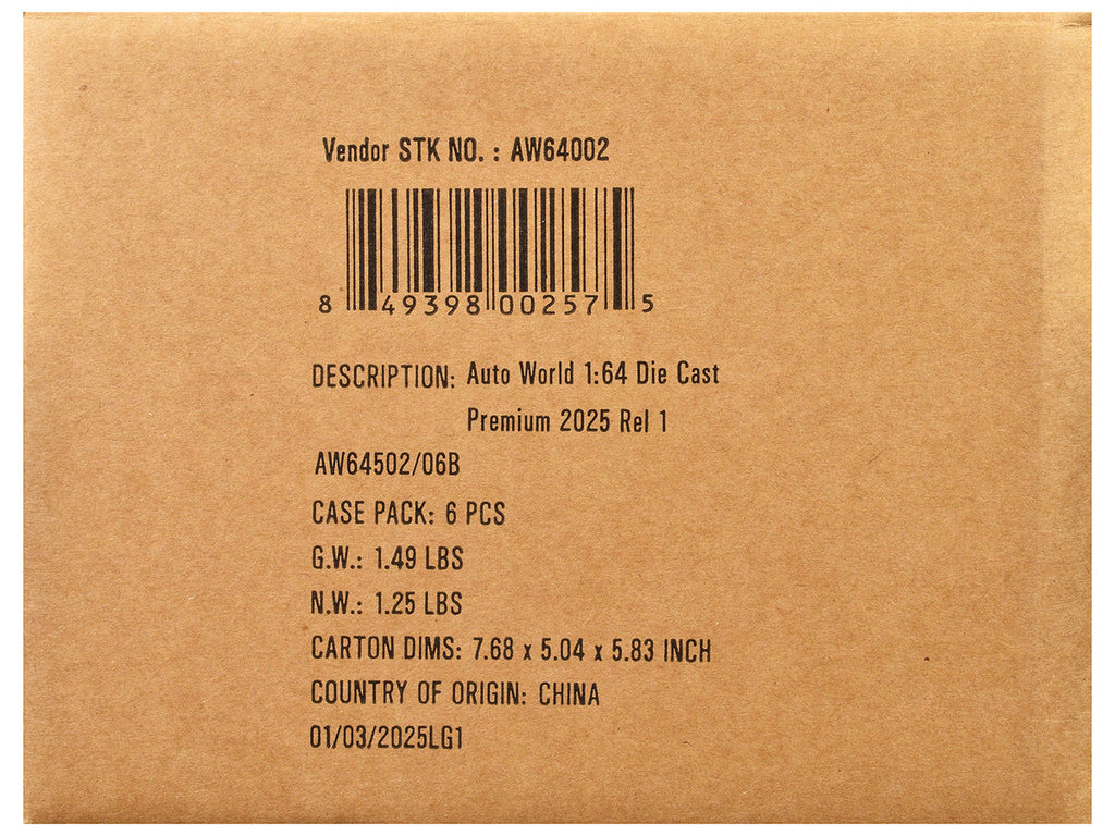 Auto World Premium 2025 Release 1 Set B of 6 pieces 1/64 Diecast Model Cars by Auto World-1