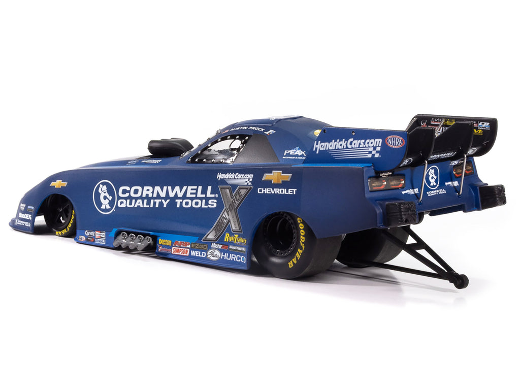 Chevrolet Camaro SS NHRA Funny Car Austin Prock "Cornwell Quality Tools" (2025) "John Force Racing" Limited Edition 1/24 Diecast Model by Auto World