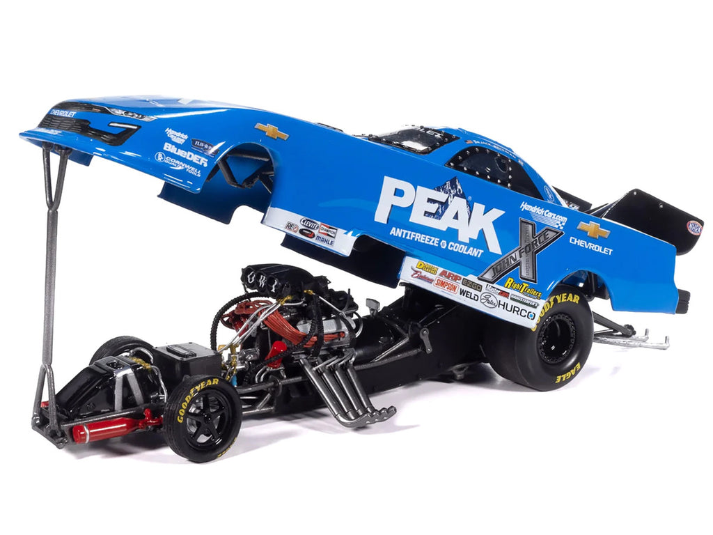 Chevrolet Camaro SS NHRA Funny Car Jack Beckman "Peak" (2025) "John Force Racing" Limited Edition 1/24 Diecast Model by Auto World-3