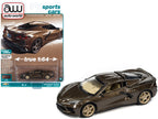 2020 Chevrolet Corvette Zeus Bronze Metallic "Sports Cars" Limited Edition 1/64 Diecast Model Car by Auto World-0