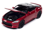2023 Nissan Z Passion Red Metallic with Black Top "Import Legends" Series 1/64 Diecast Model Car by Auto World-1