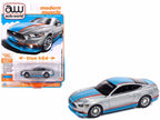 2017 Ford Mustang GT Tribute Edition "Petty's Garage" Ingot Silver Metallic with Petty Blue and Red Stripes "Modern Muscle" Series 1/64 Diecast Model Car by Auto World-2