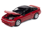 1991 Mitsubishi Eclipse GSX Maranello Red with Black Top "Import Legends" Series 1/64 Diecast Model Car by Auto World-1
