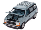 1987 Plymouth Voyager Van Ice Blue Metallic and Twilight Blue Metallic 2-Tone with Blue Interior "Mighty Minivans" Series 1/64 Diecast Model Car by Auto World-1