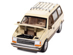 1987 Plymouth Voyager Van Light Cream and Golden Bronze Metallic 2-Tone "Mighty Minivans" Series 1/64 Diecast Model Car by Auto World-0