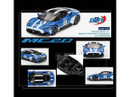 Maserati MC20 #1 Blue with White Stripes and Black Top "Maserati Performance Experience" 1/64 Diecast Model Car by BBR-0