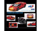 Ferrari 296 GTB Assetto Fiorano Rosso Corsa Red with Yellow Stripes 1/64 Diecast Model Car by BBR-2