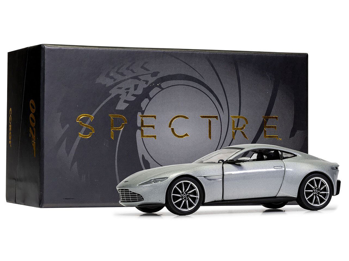 Aston Martin DB10 RHD (Right Hand Drive) Silver Metallic James Bond 007 "Spectre" (2015) Movie Diecast Model Car by Corgi-2
