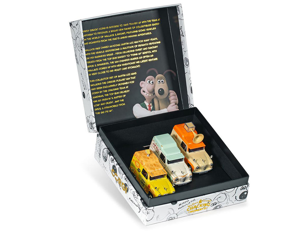 "Wallace & Gromit" Austin A35 Van Collection Set of 3 Pieces Diecast Model Cars by Corgi-4