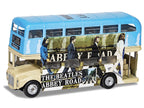 The Beatles London Double Decker Bus "Abbey Road" Blue and Beige Diecast Model Car by Corgi-1