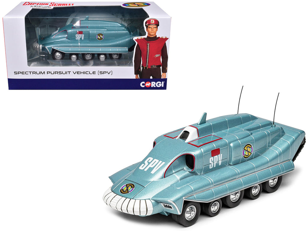Spectrum Pursuit Vehicle (SPV) Blue Metallic "Captain Scarlet and the Mysterons" (1967-1968) TV Series Diecast Model by Corgi-0