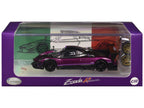 Pagani Zonda Revolucion Purple Metallic and Carbon with Extra Wheels 1/64 Diecast Model Car by CM Model-0