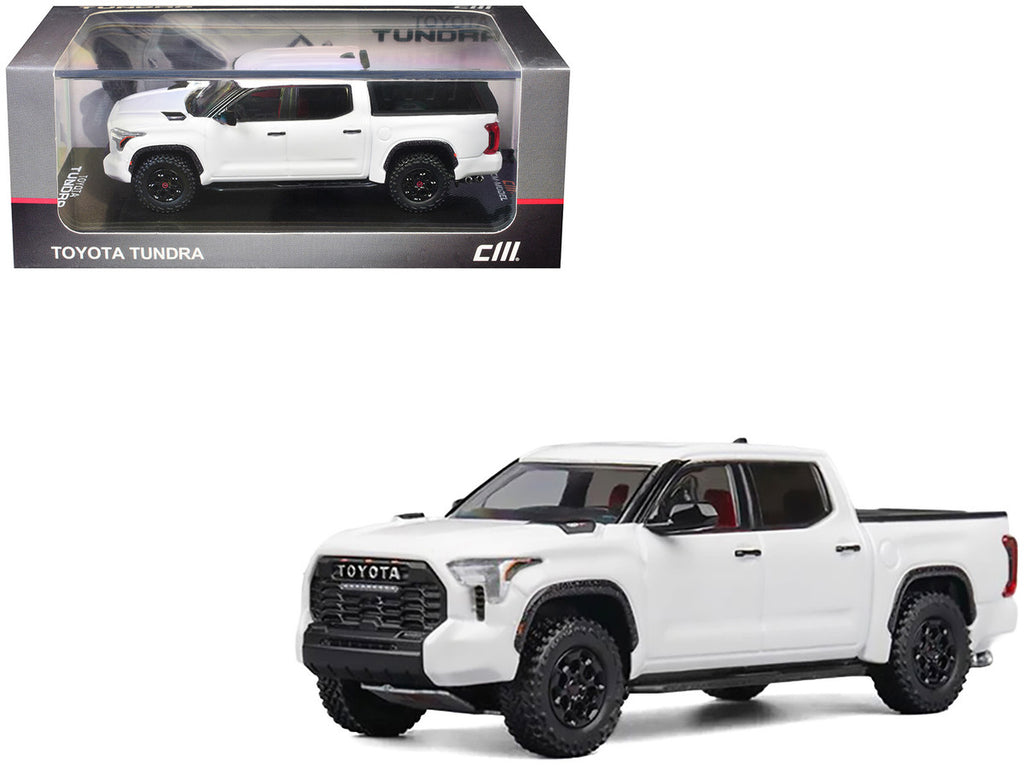 Toyota Tundra Pickup Truck White 1/64 Diecast Model Car by CM Model-3