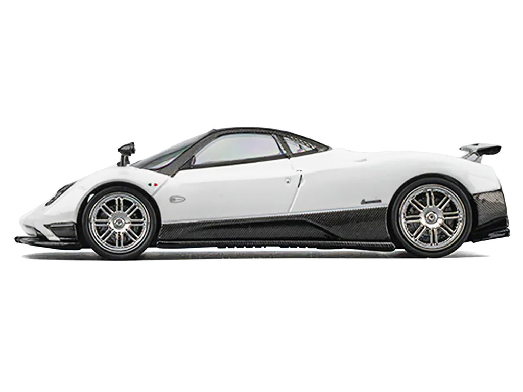 Pagani Zonda F Pearl White with Black Top 1/64 Diecast Model Car by CM Model-1