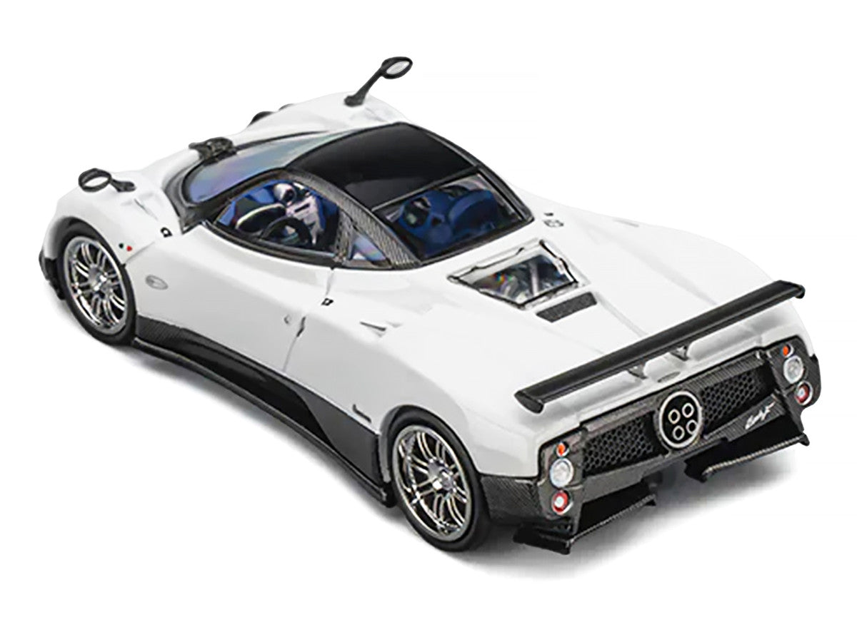 Pagani Zonda F Pearl White with Black Top 1/64 Diecast Model Car by CM Model-2