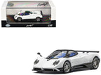 Pagani Zonda F Pearl White with Black Top 1/64 Diecast Model Car by CM Model-4