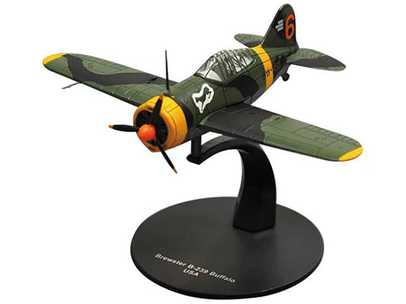 Brewster F2A Buffalo Fighter Aircraft "3rd Squadron Lentolaivue 24" Finnish Air Force 1/72 Diecast Model by DeAgostini-0