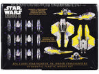 Skill 2 Model Kit ETA 2 Jedi Starfighter VS. Droid Starfighters 4 Model Set "Star Wars: Episode III - Revenge of the Sith" (2005) Movie 1/48 Scale Model by AMT-3