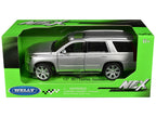 2017 Cadillac Escalade with Sunroof Silver Metallic 1/24-1/27 Diecast Model Car by Welly-2