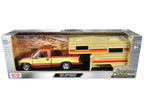 1992 Chevrolet 454 SS Pickup Truck Copper Metallic with Beige Sides with Camper Shell "American Classics" Series 1/24 Diecast Model Car by Motormax-2