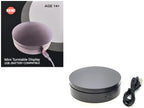 Mini Turntable Rotating Display Stand 4.75" with Black Base for 1/64 Scale Model Cars-2
