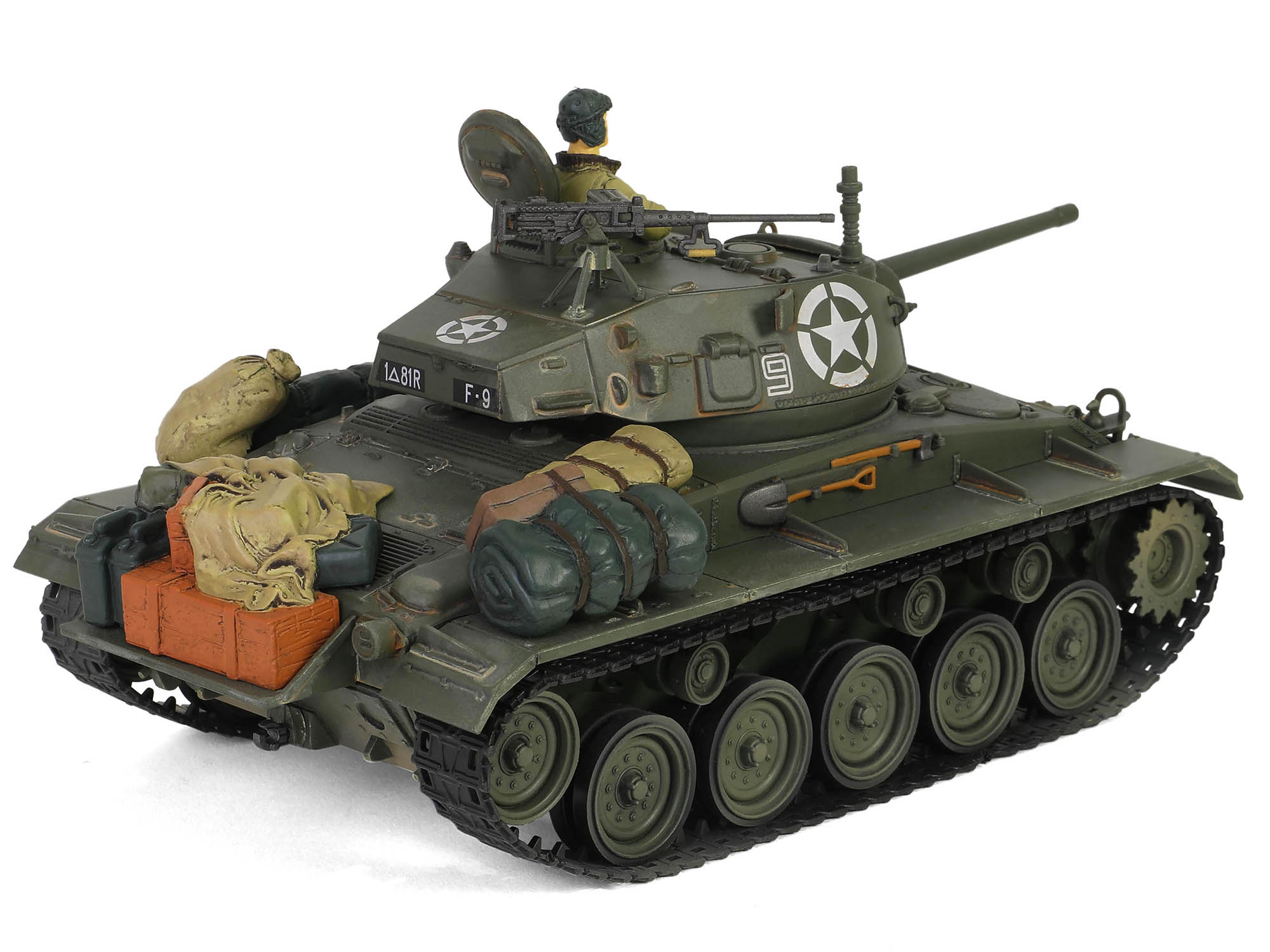 M24 Chaffee Light Tank "8th Armored Division 36th Tank Batallion, Rheinberg Germany World War II" (1945) United States Army "Armoured Fighting Vehicle" Series 1/32 Diecast Model by Forces of Valor