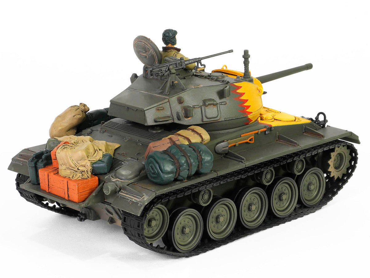 M24 Chaffee Light Tank "Tiger Face 79th Tank Btn Han River South Korea" (1950) United States Army "Armoured Fighting Vehicle" Series 1/32 Diecast Model by Forces of Valor-2