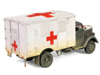 Opel-Blitz Kfz.305 Ambulance Gray and White (Weathered) "German Army" "Armoured Fighting Vehicle" Series 1/32 Diecast Model by Forces of Valor-4