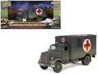 Opel-Blitz Kfz.305 Ambulance Gray (Weathered) "German Army" "Armoured Fighting Vehicle" Series 1/32 Diecast Model by Forces of Valor-0