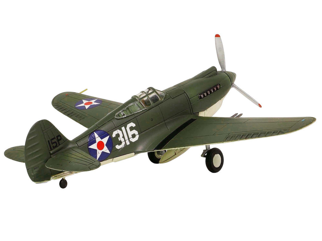 Curtiss P-40B HAWK 81A-2 (P-8127) Aircraft Fighter "47th Pursuit Squadron (15th Pursuit Group) Serial : 316/15P Hawaiian Islands Pearl Habor" (7 December 1941) "WW2 Aircrafts Series" 1/72 Diecast Model by Forces of Valor-1