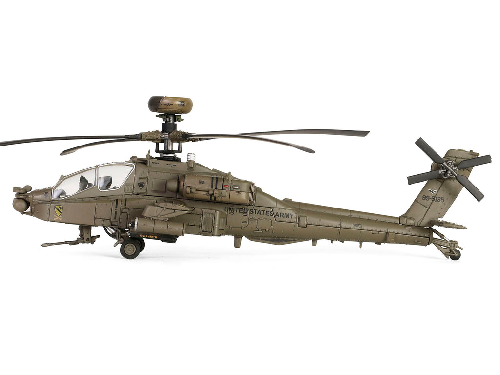 Boeing Apache AH-64D Longbow Attack Helicopter "99-5135 of C Company 1-227 ATKHB 1st Cavalry Division 11th Aviation Regiment (Attack) Karbala Operation Iraq Freedom" (2003) United States Army 1/72 Diecast Model by Forces of Valor