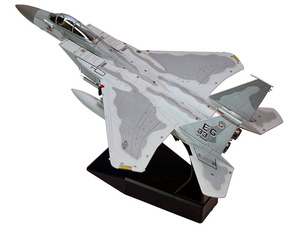 McDonnell Douglas F-15C Eagle Aircraft "MiG Killer Gulf Spirit 58th Tactical Fighter Squadron 33rd Tactical Fighter Wing Desert Storm" (1991) United States Air Force 1/100 Diecast Model Airplane-2