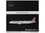 Airbus A321neo Commercial Aircraft "American Airlines" (N413AN) Gray with Striped Tail "Gemini 200" Series 1/200 Diecast Model Airplane by GeminiJets-2