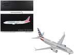 Boeing 737 MAX 8 Commercial Aircraft "American Airlines" (N326RP) Gray with Striped Tail "Gemini 200" Series 1/200 Diecast Model by GeminiJets-0