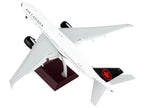 Boeing 777-200LR Commercial Aircraft with Flaps Down "Air Canada" White with Black Tail "Gemini 200" Series 1/200 Diecast Model Airplane by GeminiJets-2